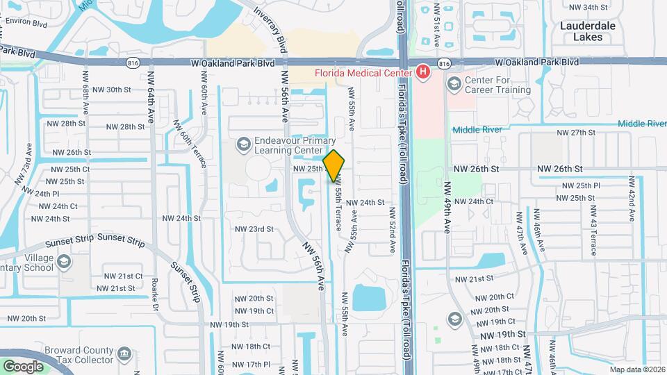 2427 NW 55th Terrace Map and Location Details