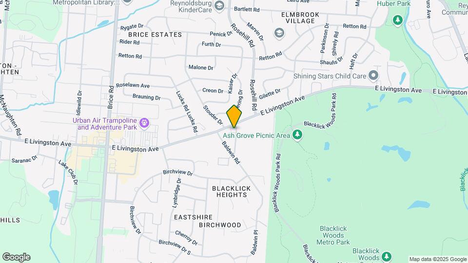 6613-6617 E Livingston Ave Mapa y Detalles de la Ubicación