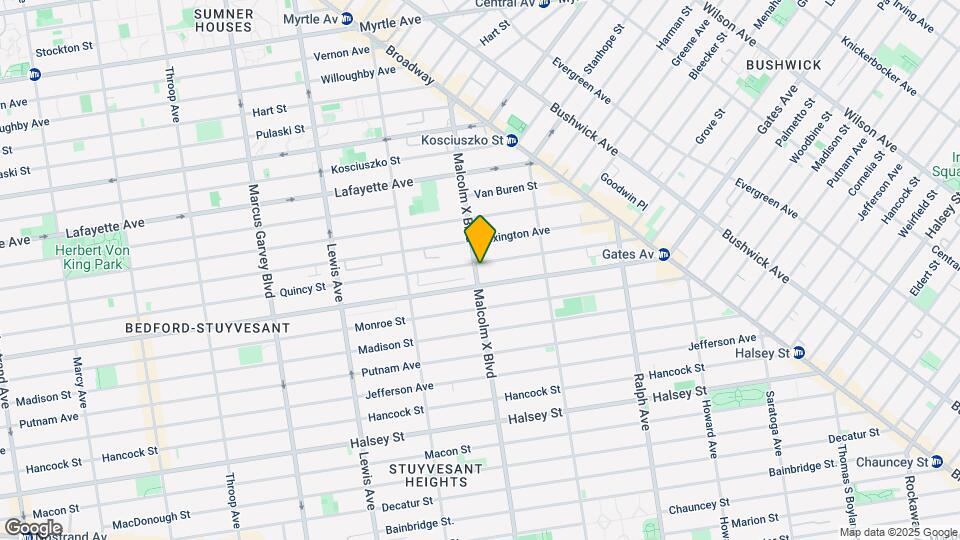 129 Malcolm X Blvd Map and Location Details