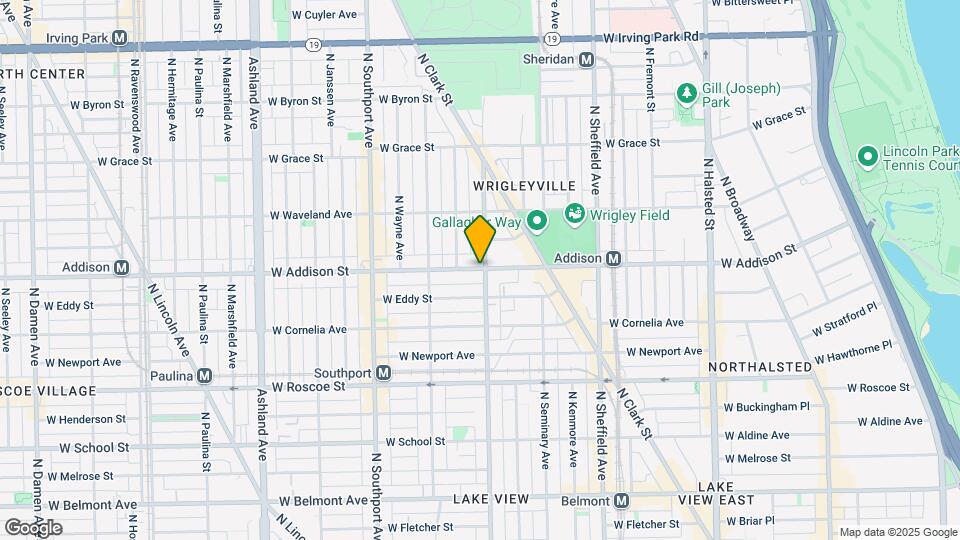 1203 W Addison St Map and Location Details