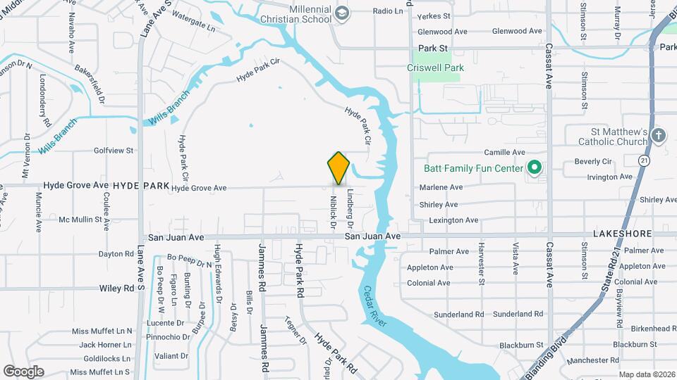 1905 Niblick Dr Map and Location Details