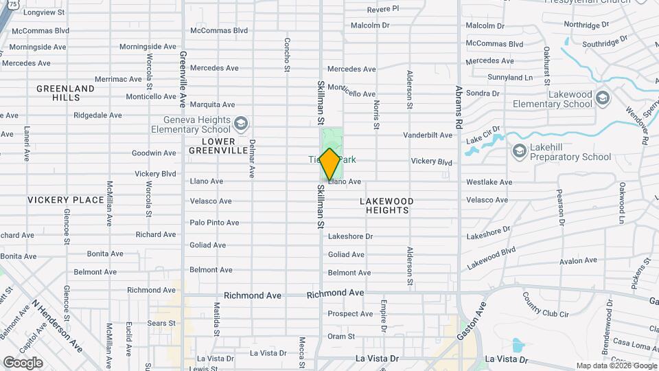 6112 Llano Ave Map and Location Details