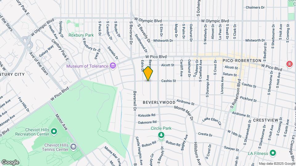 1501 Reeves St Map and Location Details