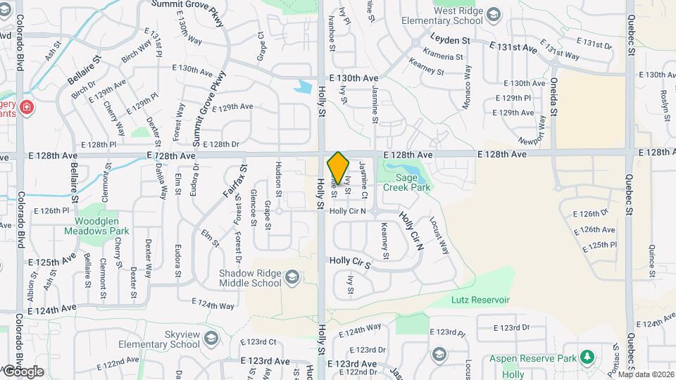 5708 E 127th Ave Map and Location Details