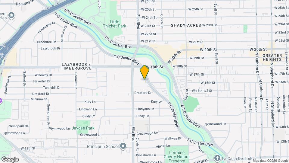 1713 W T C Jester Blvd Map and Location Details