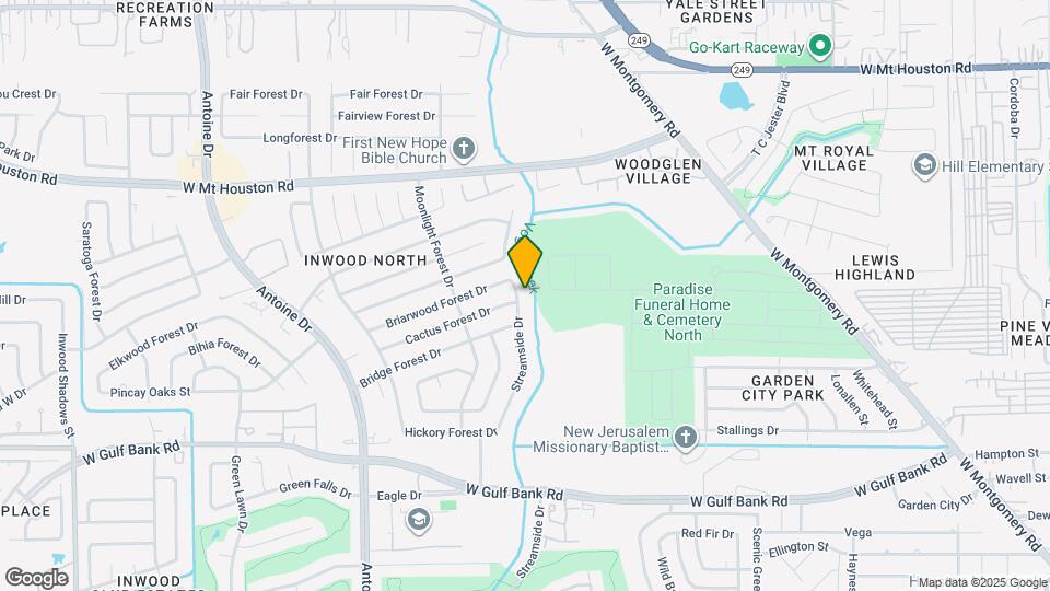 8222 Streamside Dr Mapa y Detalles de la Ubicación