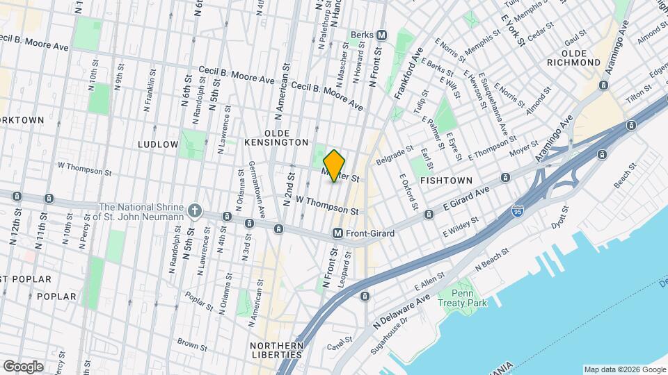 1333 N Howard St Map and Location Details