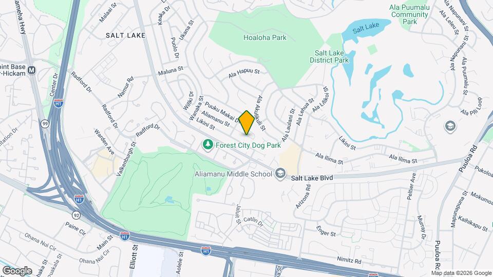 3437 Aliamanu St Map and Location Details