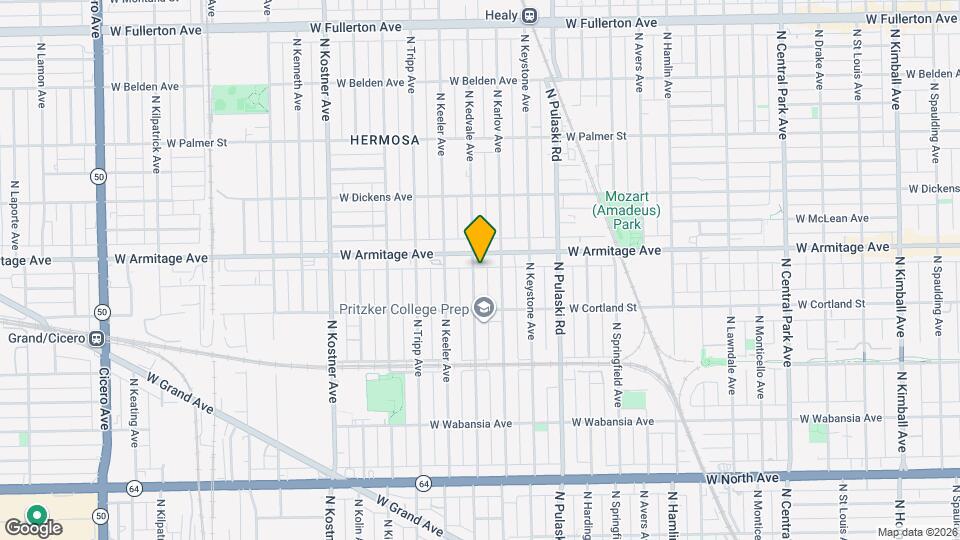 1943 N Kedvale Ave Map and Location Details