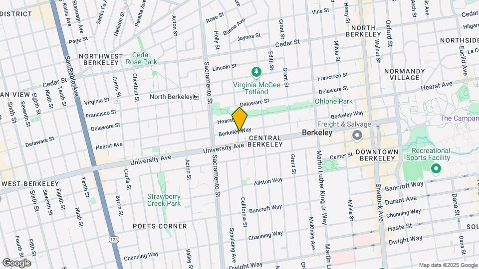 1929 California St Mapa y Detalles de la Ubicación