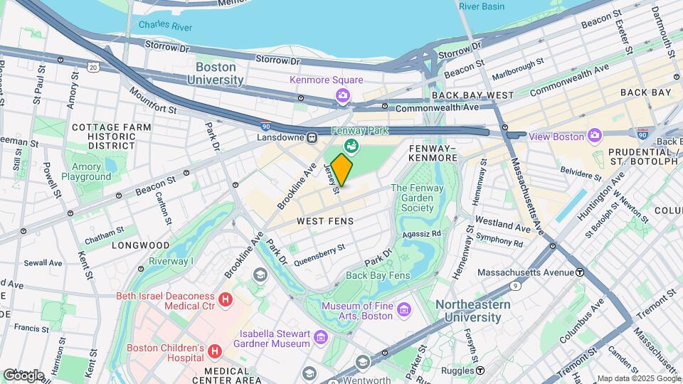 1295 Boylston St Map and Location Details