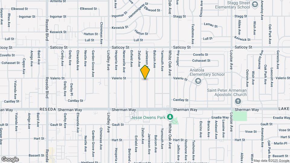 7347 Jamieson Ave Mapa y Detalles de la Ubicación