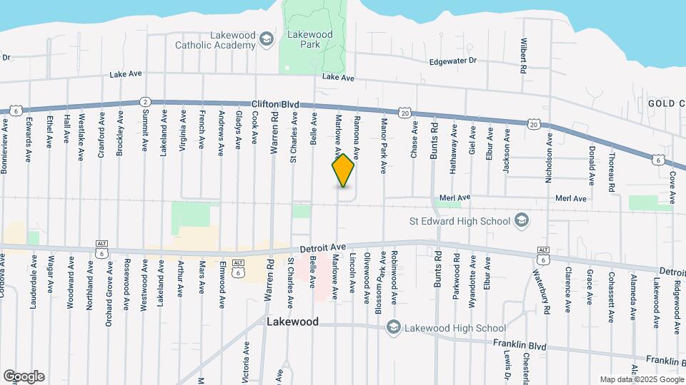 1315 Marlowe Ave Map and Location Details