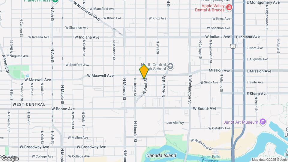 1411 N Post St Map and Location Details