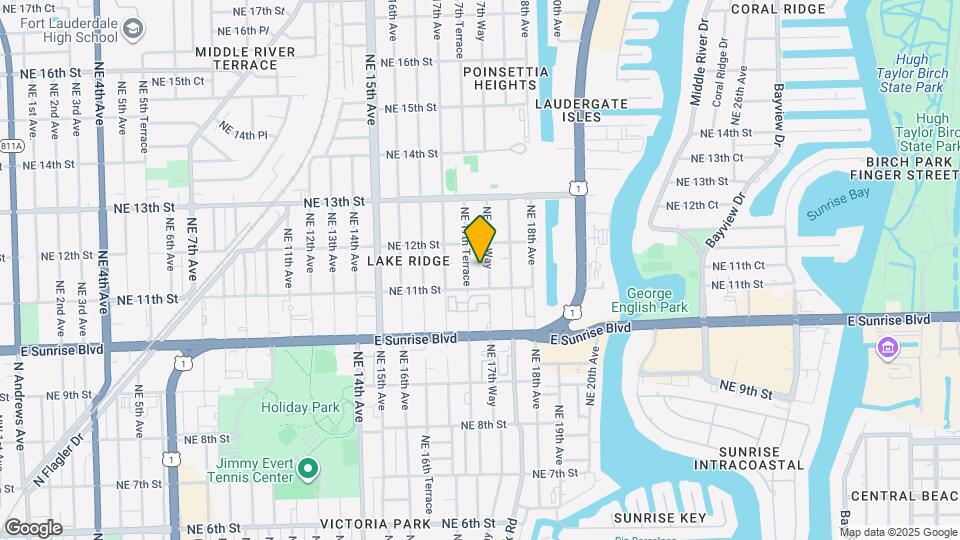 1117 NE 17th Way, Unit 1-3 Map and Location Details