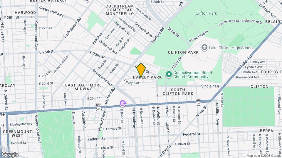 1673 Cliftview Ave Map and Location Details