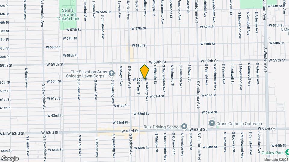 6000-6004 S Albany Ave Map and Location Details