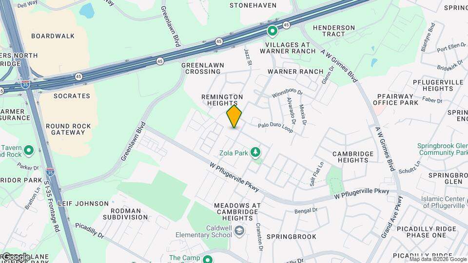 2105 Huxley Ln Map and Location Details