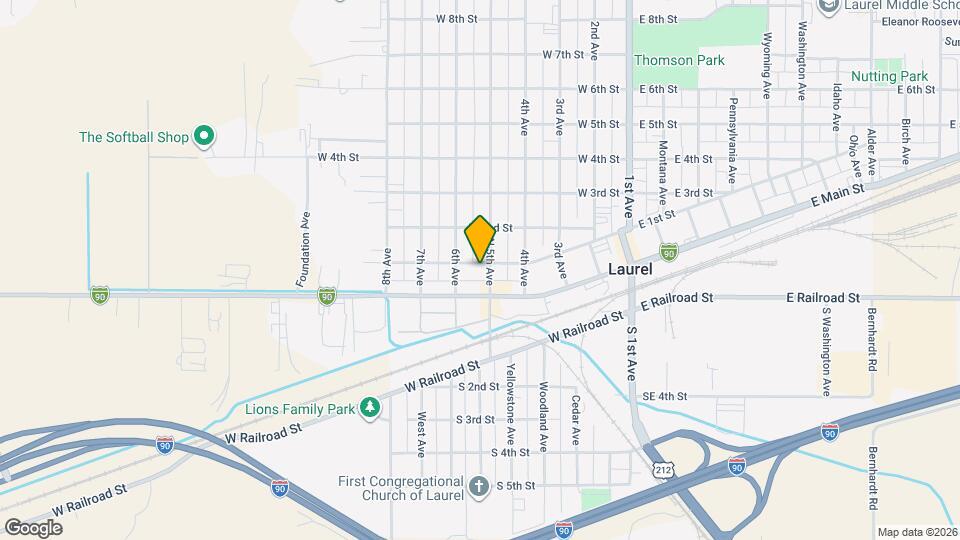 504 W First St Map and Location Details