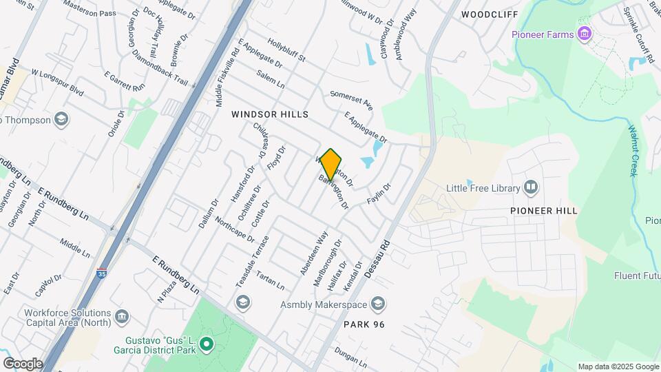 1301 Barrington Dr Map and Location Details