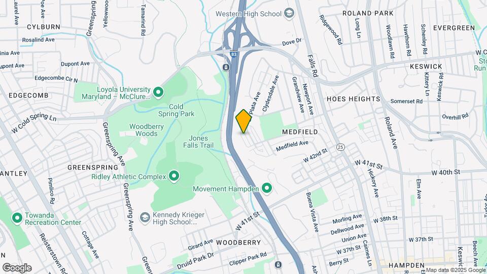 4322 Roland Heights Ave Map and Location Details