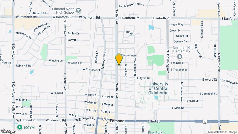 504 North Blvd Map and Location Details