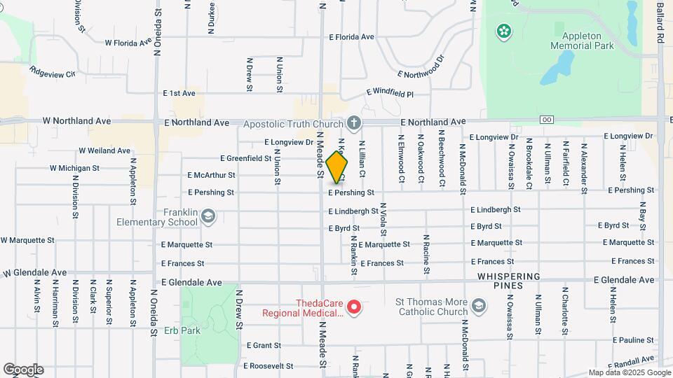 810 E Pershing St Map and Location Details