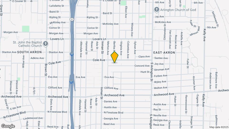 841 Concord Ave Map and Location Details