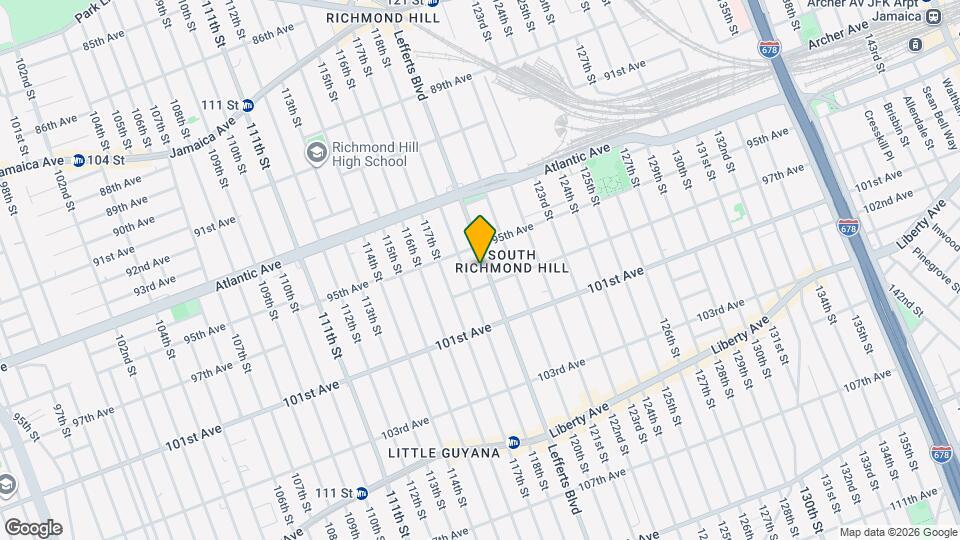 95-22 Lefferts Blvd, Unit 1 Mapa y Detalles de la Ubicación