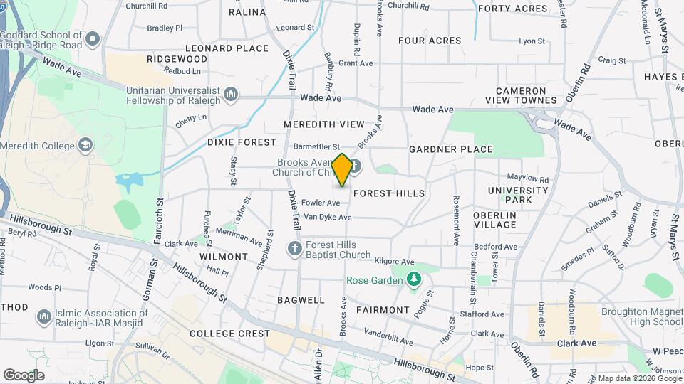 621 Brooks Ave, Unit 621.5 Map and Location Details