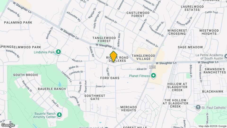 2320 Riddle Rd Map and Location Details