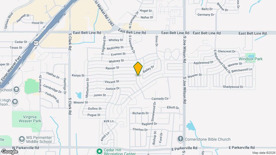 401 S Cannady Dr Map and Location Details