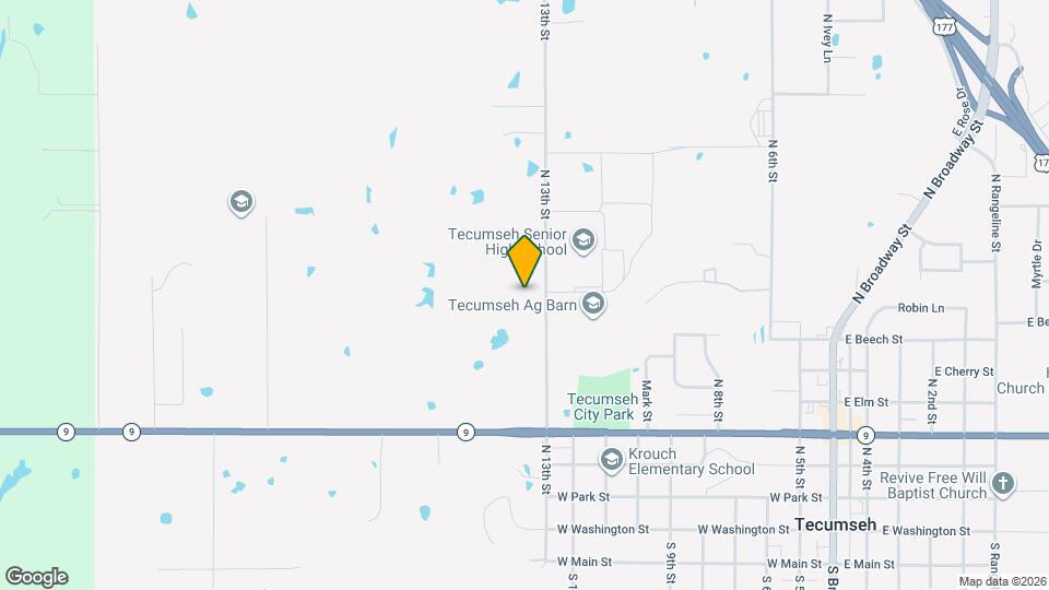 802 N 13th St Map and Location Details