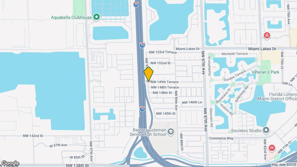 9180 NW 149th Terrace Map and Location Details