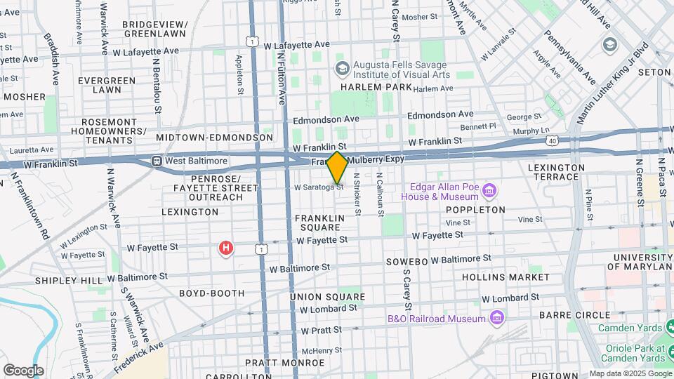 243 N Gilmor St Map and Location Details