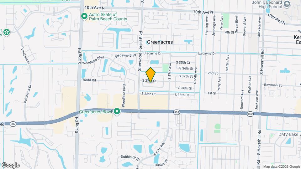 5853 S 38th St Map and Location Details