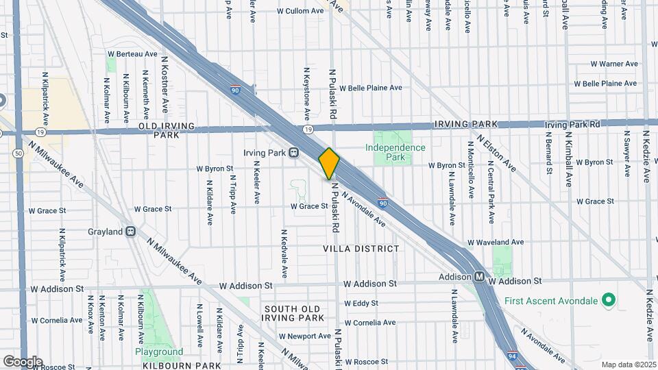 3832 N Pulaski Rd Map and Location Details