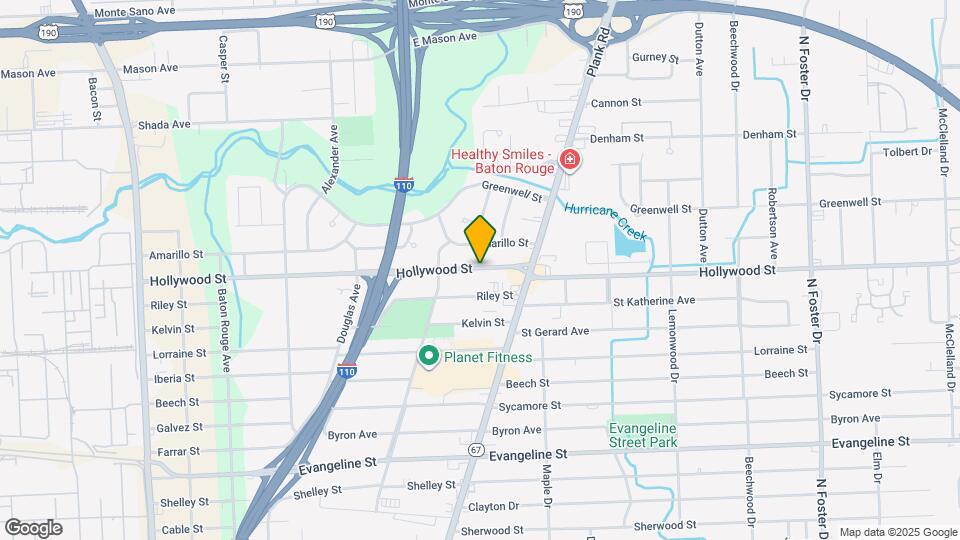 3440 Hollywood St Map and Location Details