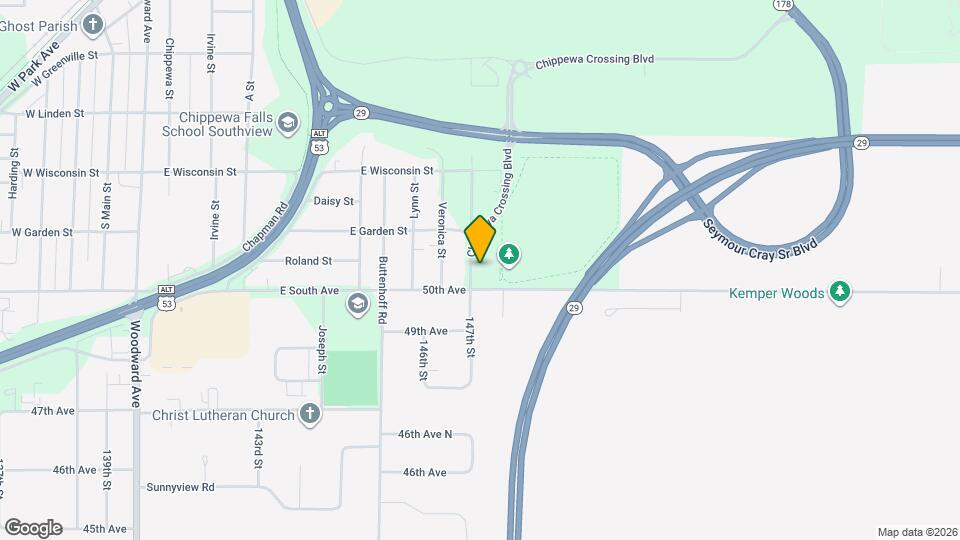 827 Chippewa Crossing Blvd Mapa y Detalles de la Ubicación