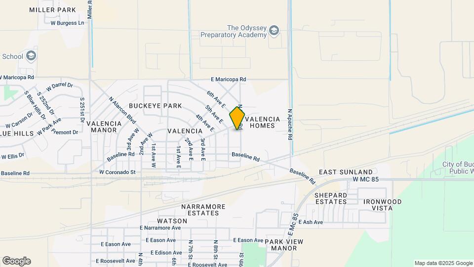 215 N Pima Rd Map and Location Details