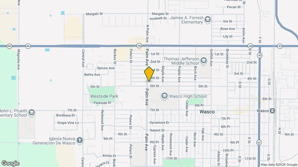 424 Palm Ave Map and Location Details