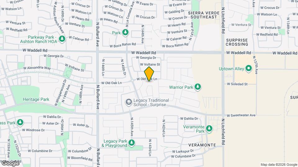 14366 W Pershing St Mapa y Detalles de la Ubicación