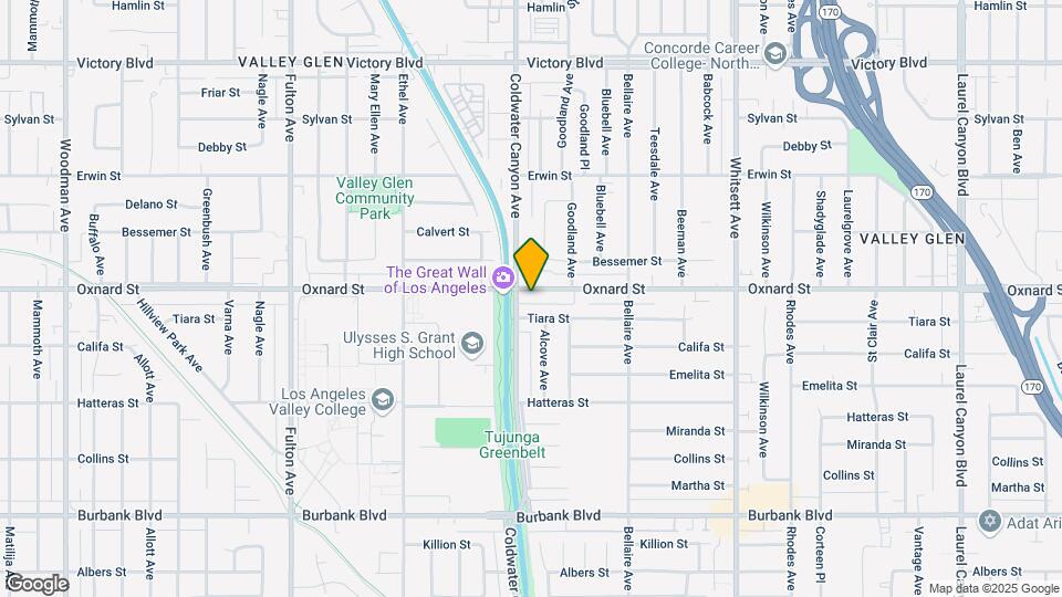 12850 Oxnard St Map and Location Details