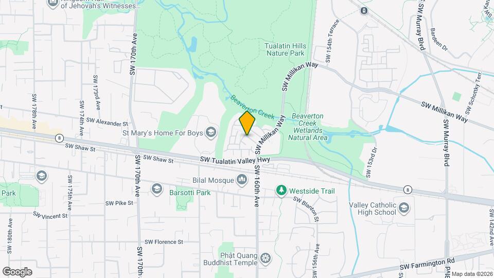 16090 SW Audubon St Map and Location Details