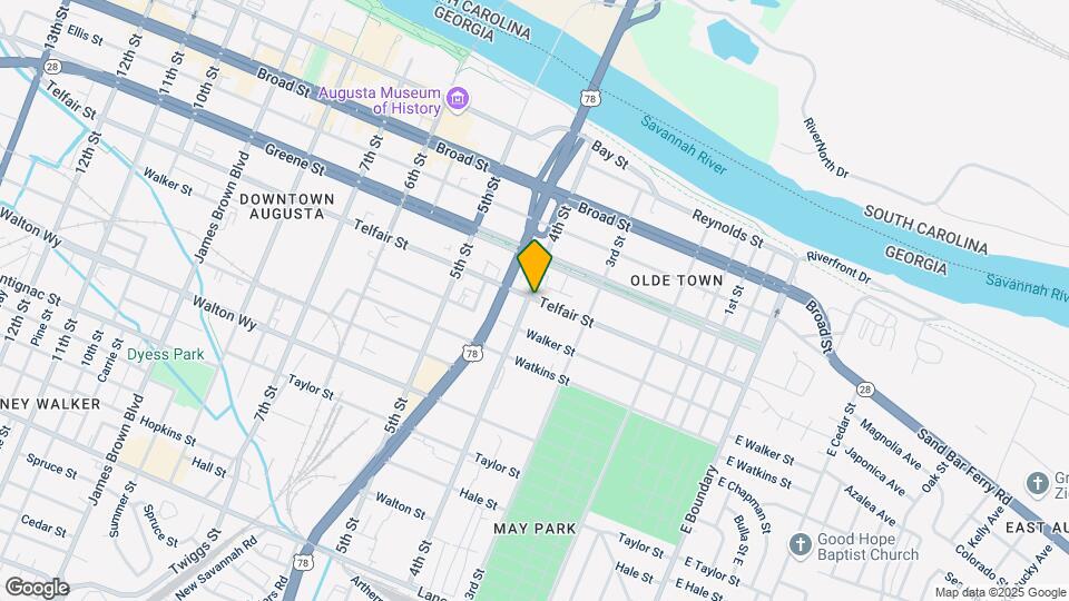 350 Telfair St Map and Location Details