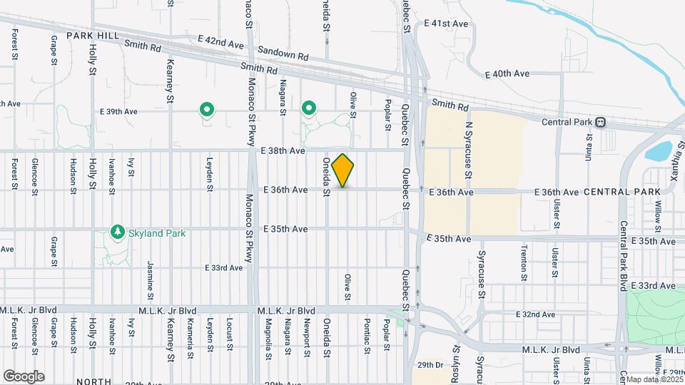 3591 Olive St Map and Location Details