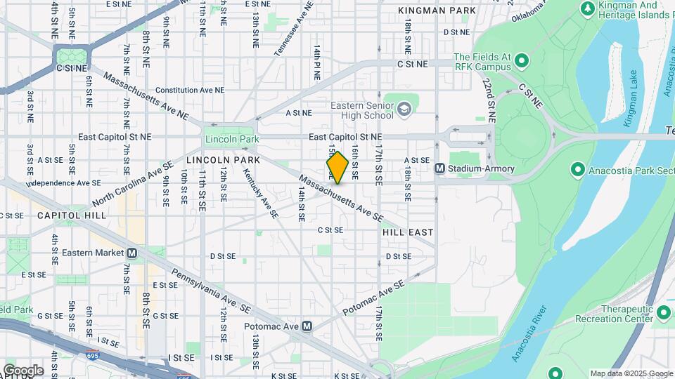 1504 Massachusetts Ave SE Map and Location Details
