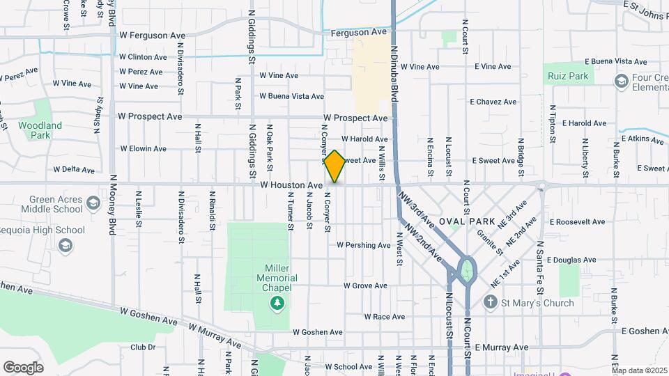 821 W Houston Ave Map and Location Details