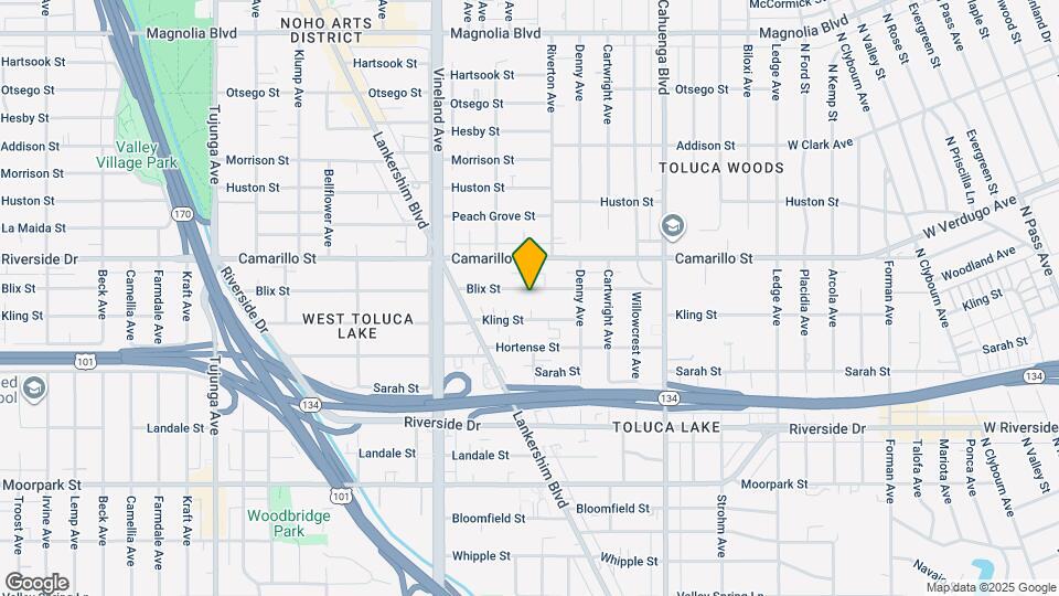 10824 Blix St Map and Location Details