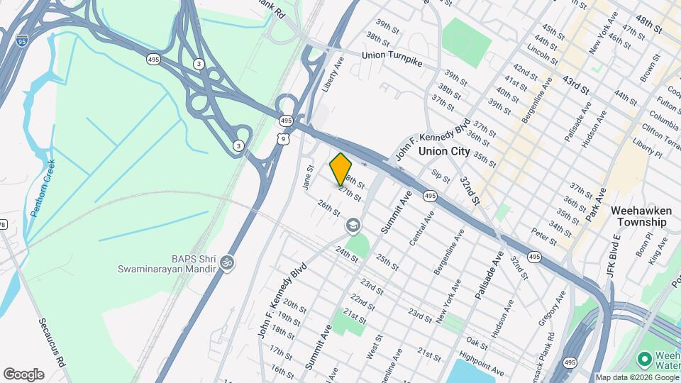 1301 27th St Map and Location Details